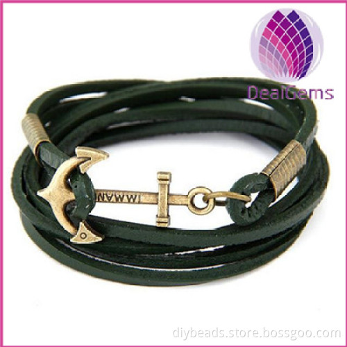 Hot selling new fashion anchor bracelet for men wholesale price